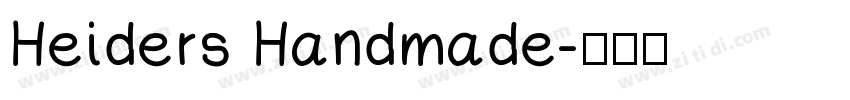 Heiders Handmade字体转换